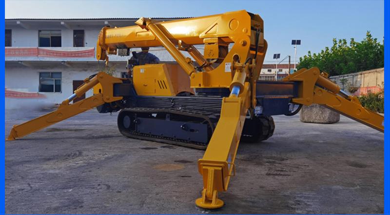 履帶8噸蜘蛛吊操作圖